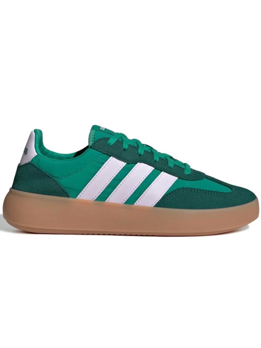adidas Green Casual Trainer with White Stripes 1704999